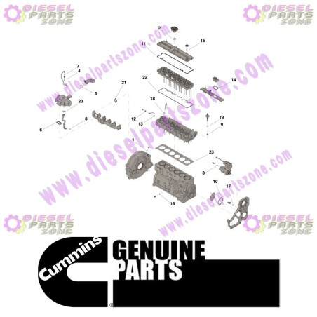 Cummins Upper Engine Gasket Kit 5579029